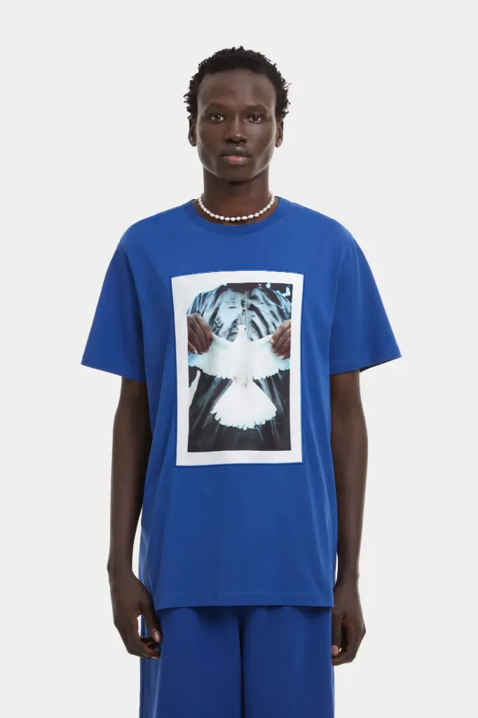 Qasimi - JE22 HAMZAH Loose Fit Graphic T-Shirt (Tuareg Blue)