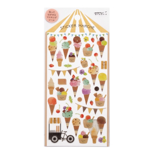 [Designphil] Sticker Collection - Marché Ice Cream