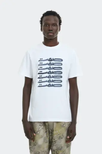 [Qasimi] QASIMI - JE31 HOUARI Regular Fit T-Shirt (White) 
