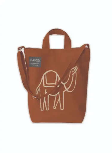 [Little Majlis] Tote bag, Camel, Ochre